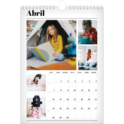 Calendario personalizado A4 — Recién salido del horno [Abril]