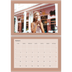 Calendario personalizado doble A4 — Colores de la tierra [Febrero]