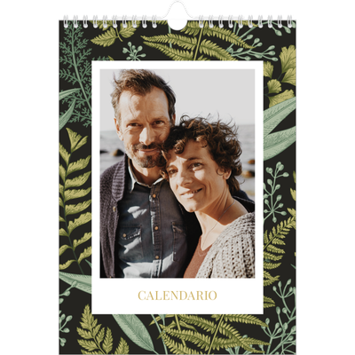 Calendario personalizado A4 — Tapiz floral [portada]