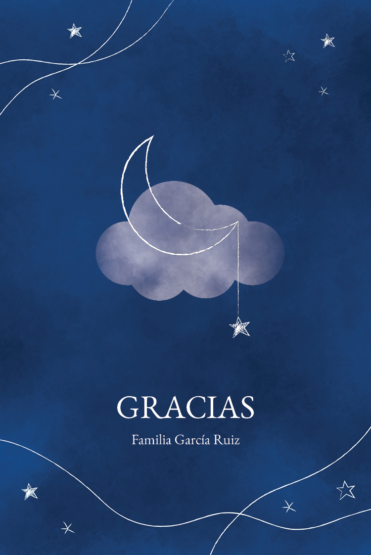 Tarjetas de agradecimiento — Noche estrellada