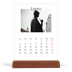 Calendario de mesa con base de madera - vertical  — Mi diario de viaje [Enero]