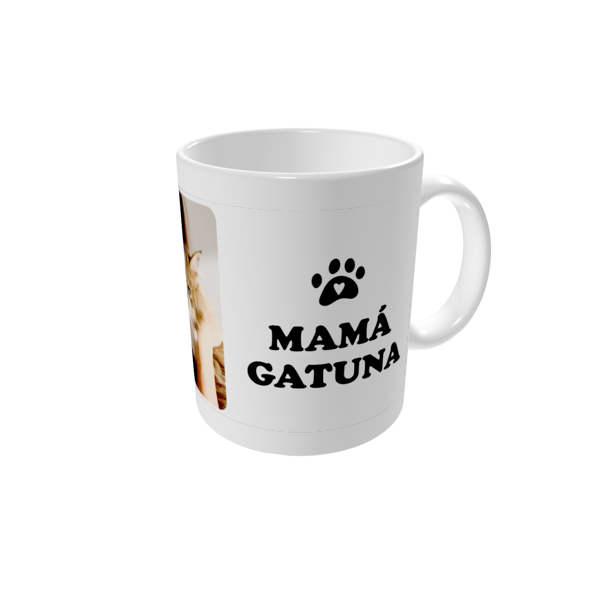 Tazas personalizadas — Mamá gatuna - blanca