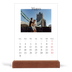 Calendario de mesa con base de madera - vertical  — Mi diario de viaje [portada]