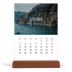 Calendario de mesa con base de madera - vertical  — Escapada infinita [Enero]