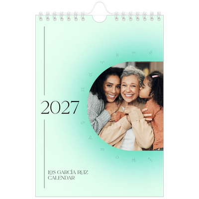 Calendario personalizado A5 — Degradado astrológico [portada]
