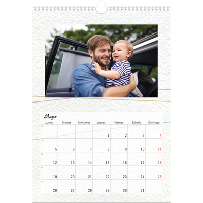 Calendarios A3 — Papel de regalo floral [portada]