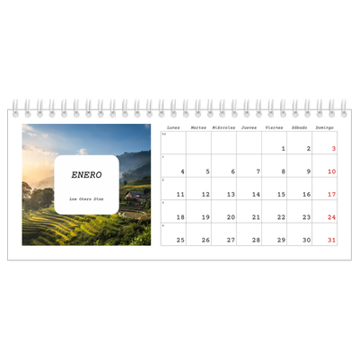 Calendarios de mesa — La historia completa [Enero]