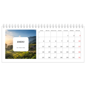 Calendario fotográfico de escritorio — La historia completa