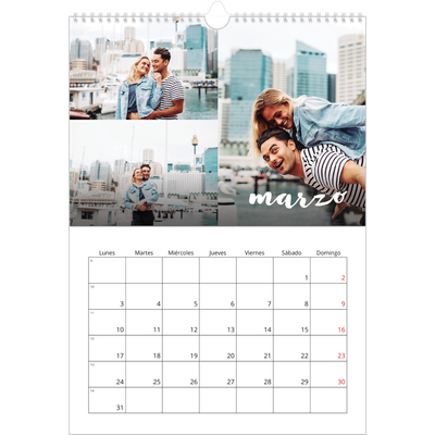 Calendarios A3 — Guión sencillo [Marzo]