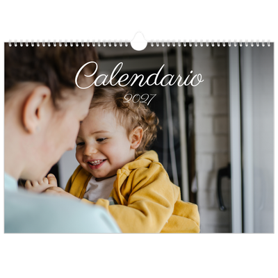 Calendario A3 horizontal — Mes escrito a mano [portada]