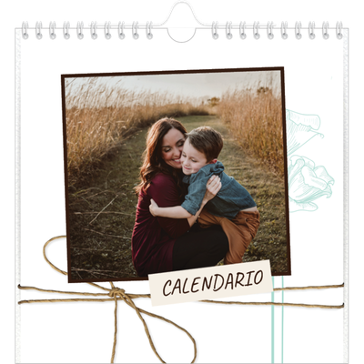 Calendarios Cuadrados — Papel de regalo floral [portada]