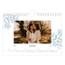 Calendario personalizado A5 — Romance en blanco y azul [Enero]