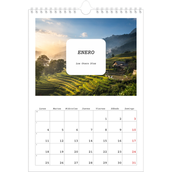 Calendario personalizado A4 — La historia completa