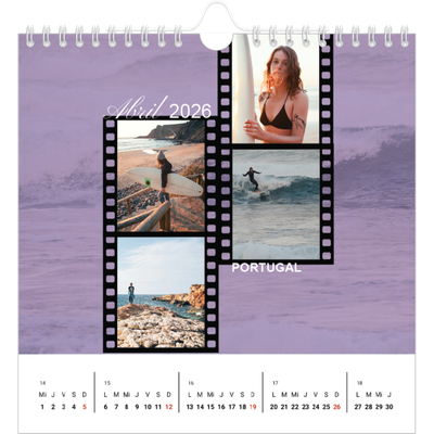 Calendarios Cuadrados — Pasión por la aventura [Abril]