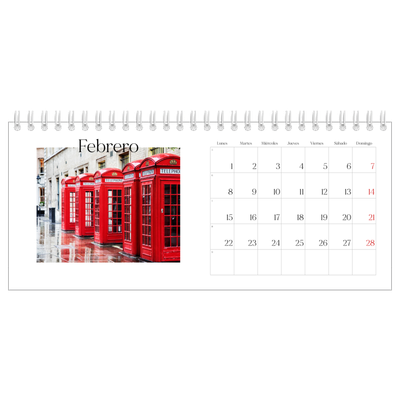 Calendarios de mesa — Mi diario de viaje [Febrero]