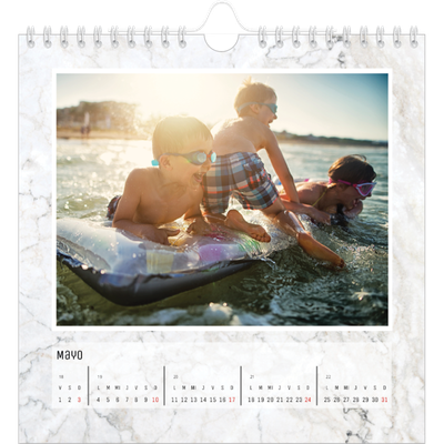 Calendarios Cuadrados — Fondos de mármol [portada]