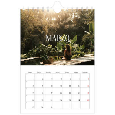 Calendario personalizado A5 — Escapada infinita [Marzo]
