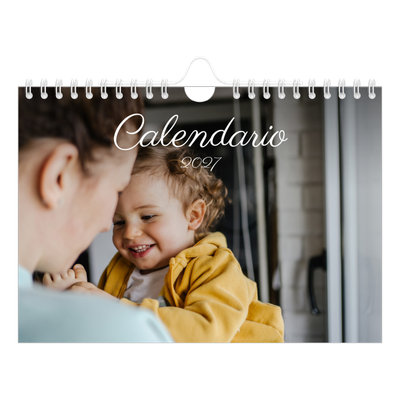 Calendario personalizado A5 — Mes escrito a mano [portada]