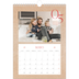 Calendario personalizado A4 — Toques de rojo [portada]