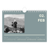 Calendario personalizado A5 — Contemporáneo atrevido [Febrero]