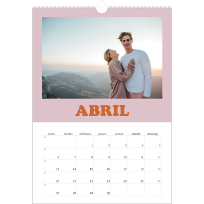 Calendarios A3 — Marcos retro [Abril]