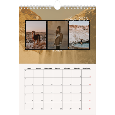 Calendario personalizado A4 — Pasión por la aventura [portada]