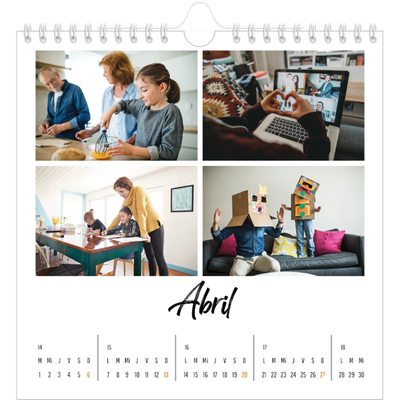 Calendarios Cuadrados — Este(a) soy yo [Abril]