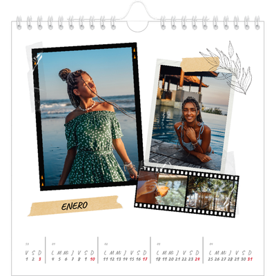 Calendarios Cuadrados — Scrapbook con estilo [Enero]