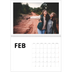 Calendario personalizado doble A4 — White space [Febrero]