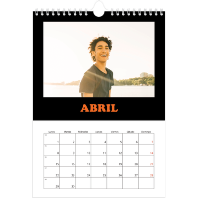 Calendario personalizado A4 — Tipo divertido [Abril]