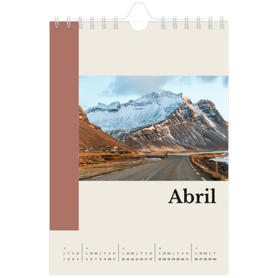 Calendario personalizado A5 — Lugares del mundo [Abril]