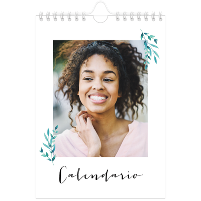 Calendario personalizado A5 — Ilustraciones de flores [portada]