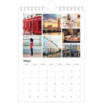 Calendario personalizado A5 — Estructura [portada]