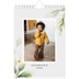 Calendario personalizado A5 — Salpicado floral [portada]