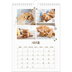 Calendario personalizado A4 — Gatito juguetón [Abril]