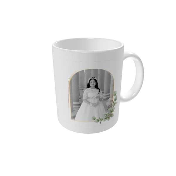 Tazas personalizadas — Arco botánico dorado