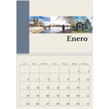 Calendario personalizado A4 doble — Lugares del mundo