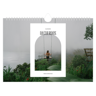Calendario A4 horizontal — El arco abierto [portada]