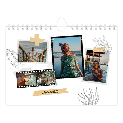 Calendario personalizado A5 — Scrapbook con estilo [portada]