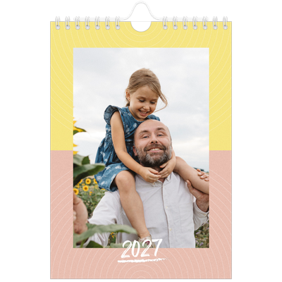 Calendario personalizado A5 — Color y patrón [portada]