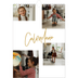 Calendario personalizado A4 — Rotulador dorado [portada]