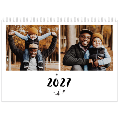 Calendario personalizado doble A4 — Escrito a mano [portada]