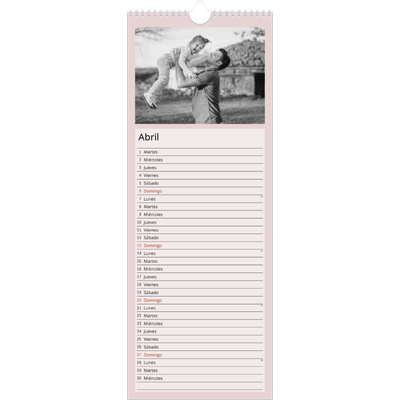 Calendario de cocina  — Colores nórdicos [Abril]