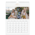 Calendario personalizado A4 — Banner de texto dorado [Febrero]