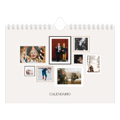 Calendario personalizado A5 — Galería de fotos de pared [portada]