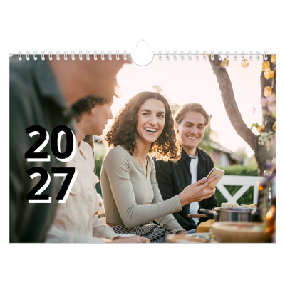 Calendario A4 horizontal — Estilo de letra [portada]