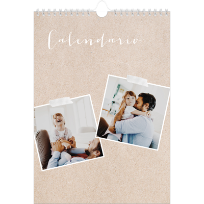 Calendario personalizado A4 — Calendario scrapbook [portada]
