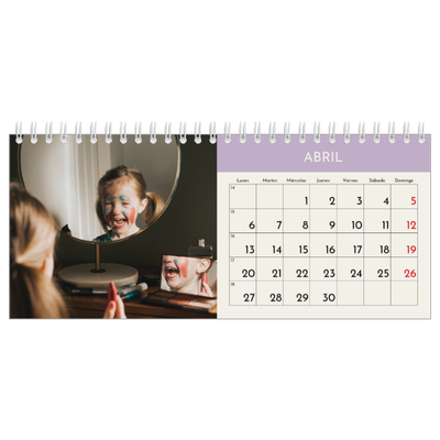 Calendarios de mesa — Capítulos pastel [Abril]