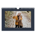 Calendario personalizado A5 — Azul de Prusia [portada]