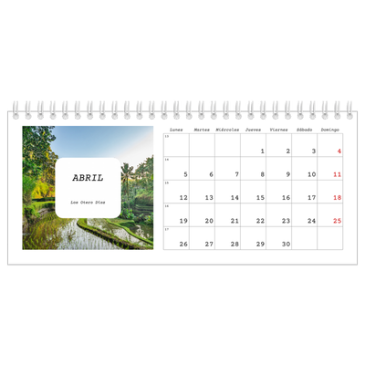 Calendarios de mesa — La historia completa [Abril]